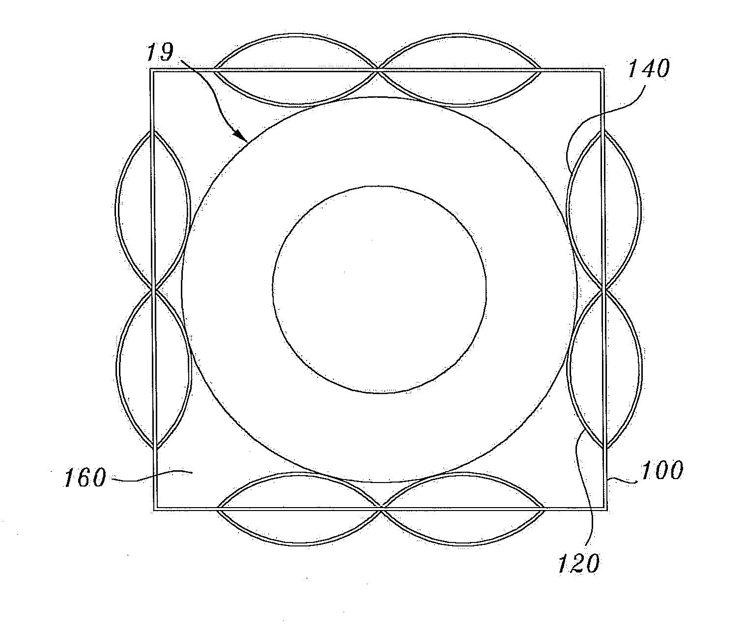 Dual-cooled fuel rod's spacer grids with upper and lower cross-wavy-shape dimple