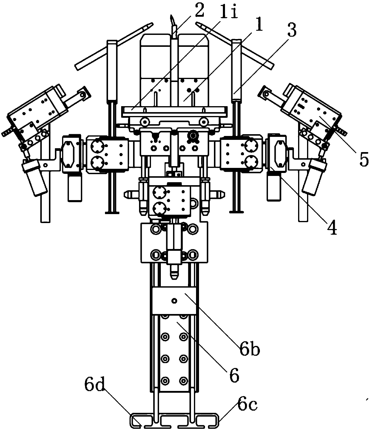 A welding torch body of a welding machine head