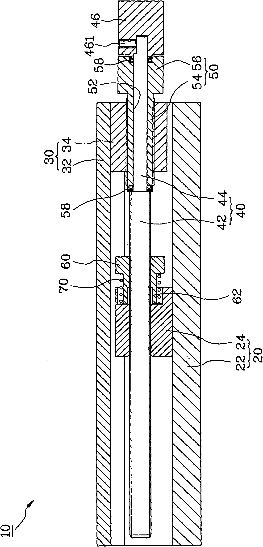 Coarse adjustment and fine adjustment linear moving mechanism