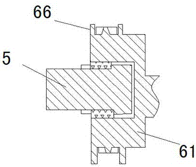 Improved type fire extinguisher storage box fixing frame