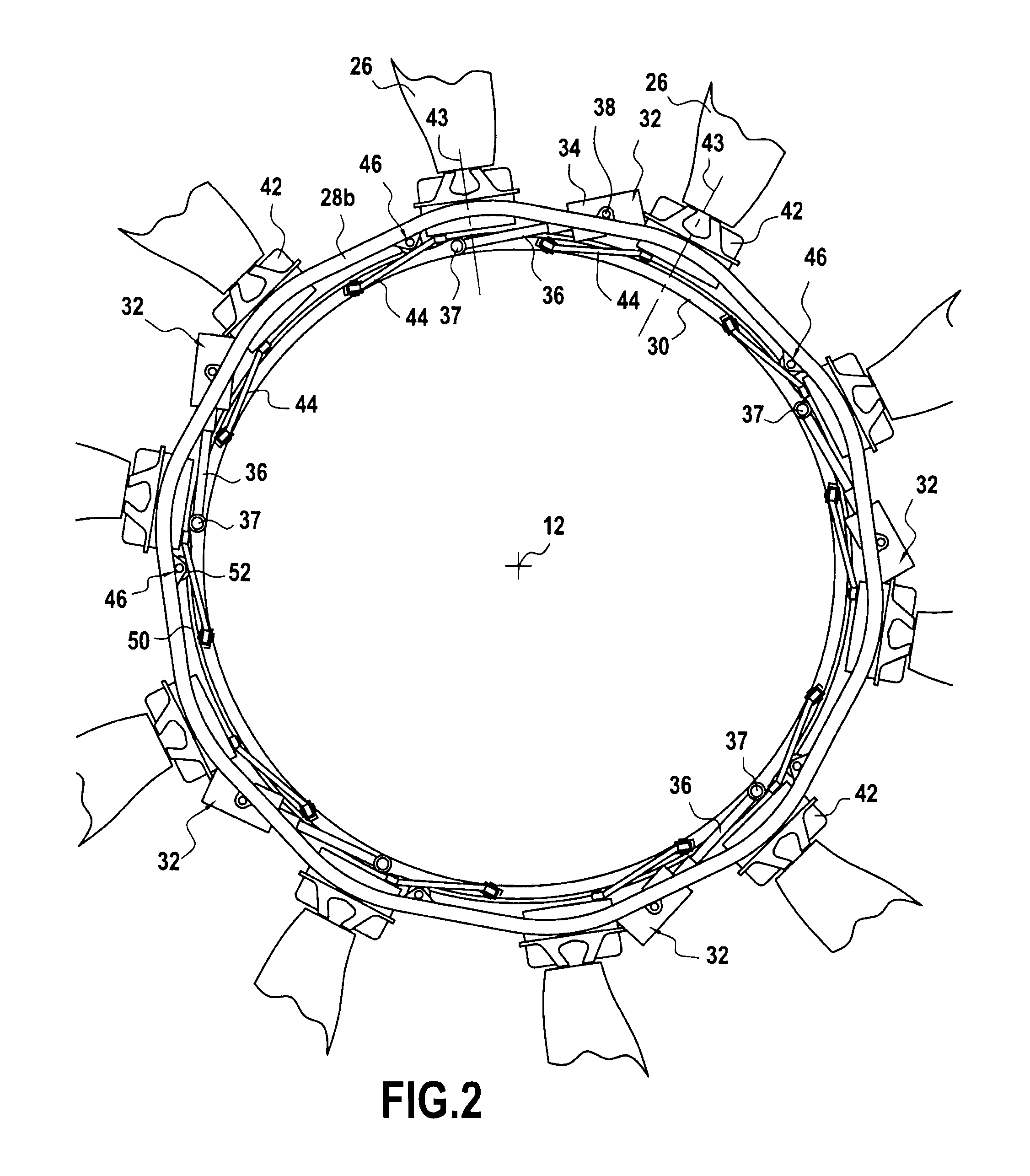 Device for controlling the pitch of fan blades of a turboprop