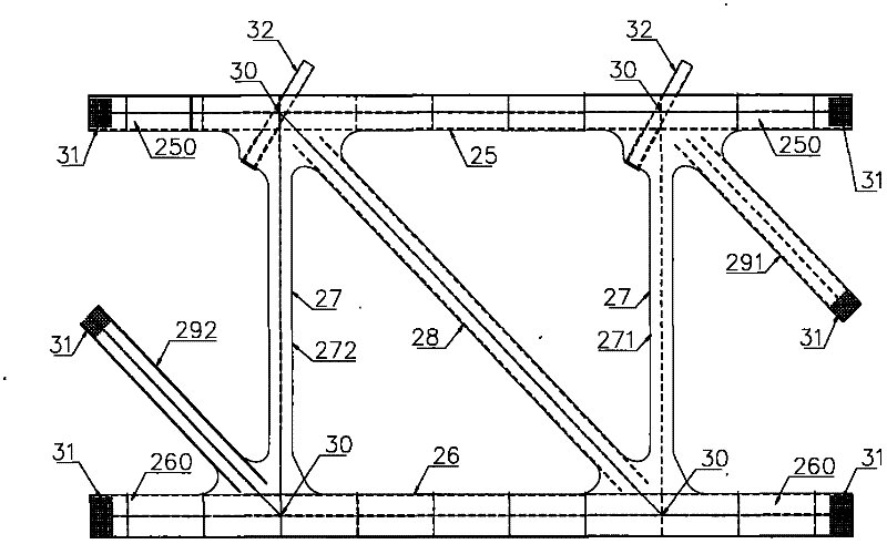 Truss sheet unit of steel truss girder, steel truss girder structure and mounting method thereof