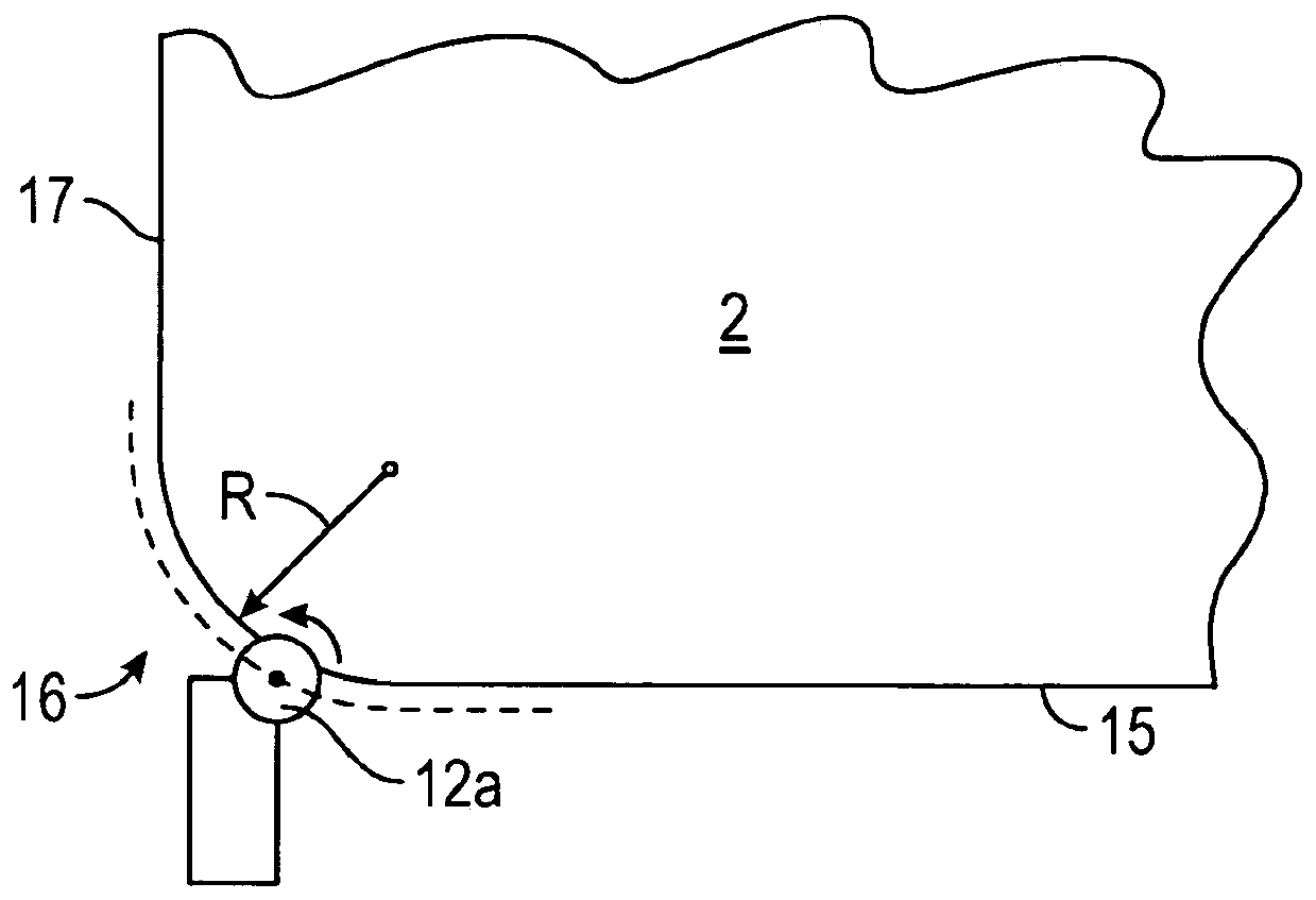 Continuous edge processing method and edge processing device for board