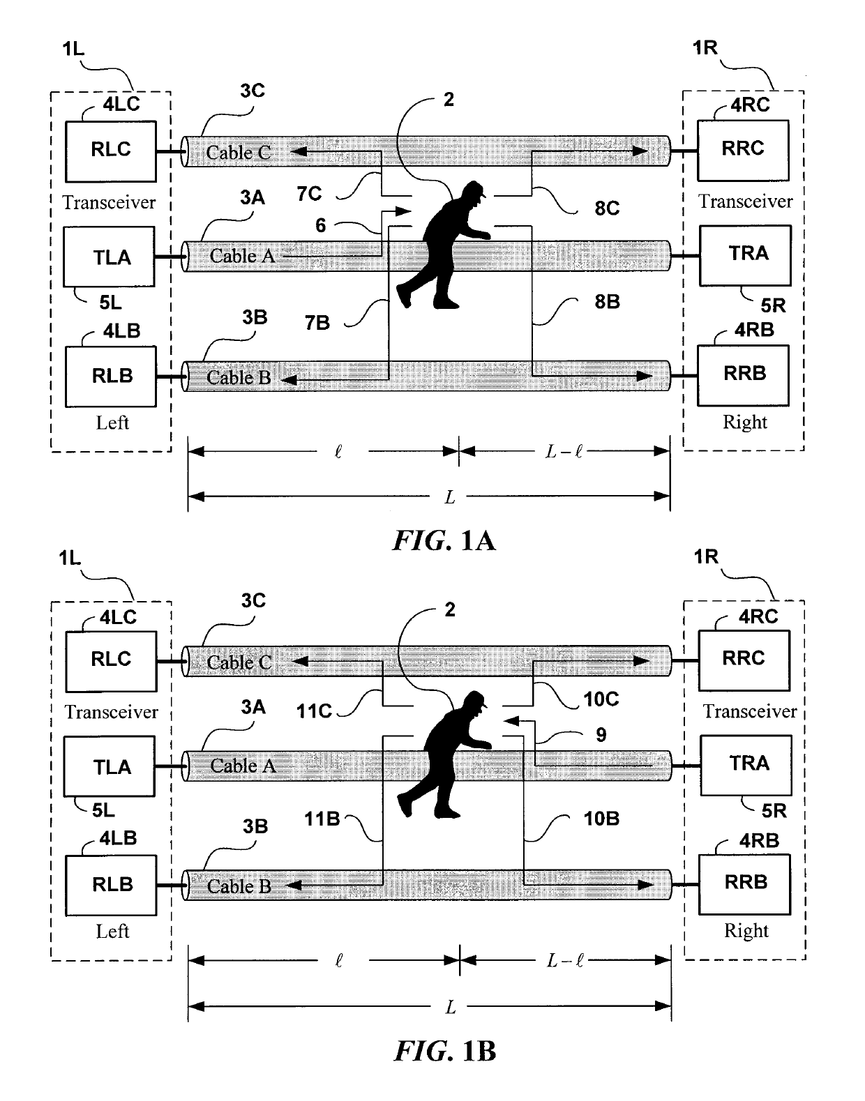 MIMO cable guided intrusion detection sensor