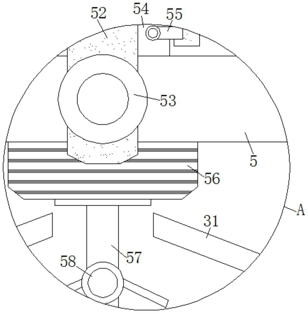 A falling material collection device for reducing pressure on pharmaceutical granules