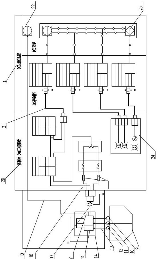 Integrated control device for short-circuit self-cutoff of zero-point potential difference of electrolyzer