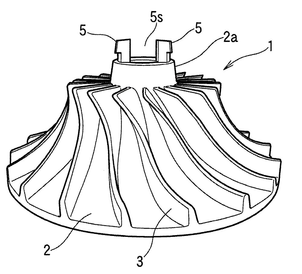 Rotor for centrifugal fluid machine