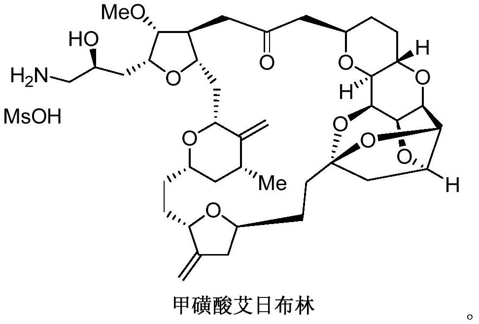 Synthesis of eribulin mesylate