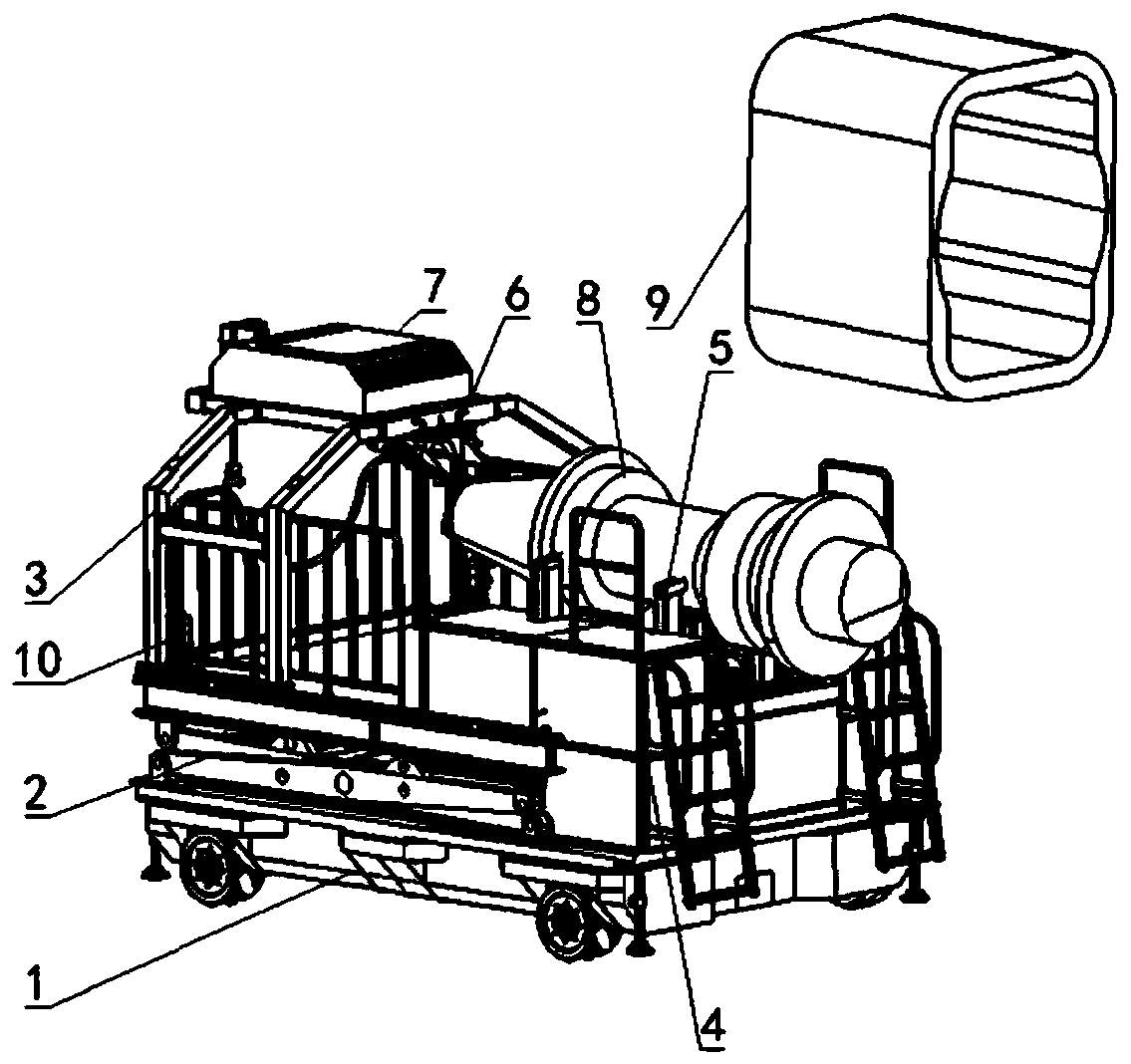 Aircraft engine insertion mounting device and mounting method