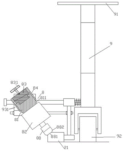 Conveniently operated park road curb stone trimming device and using method thereof