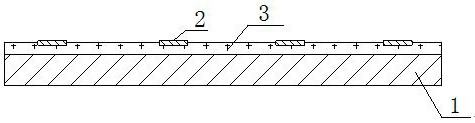 Flexible circuit board structure with aluminum foil replacing polymer flexible film and preparation process