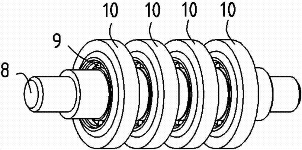 Re-conveying device in carbon fibre laying head