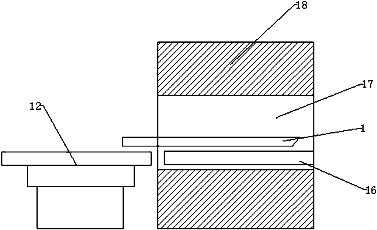 Magnetic resonance hospital bed horizontal motion driving structure