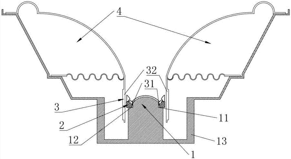 Concentric coordinate radiation magnetic path loudspeaker