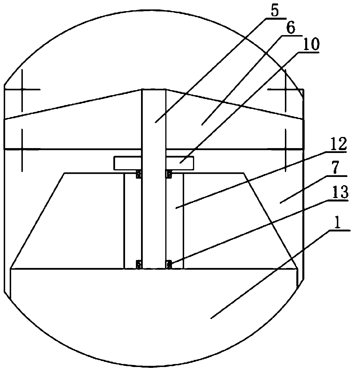 Rotary cylinder model test device