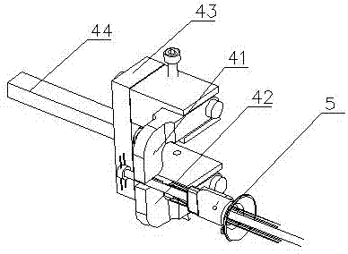 Core column positioning mechanism for core column guide wire welding