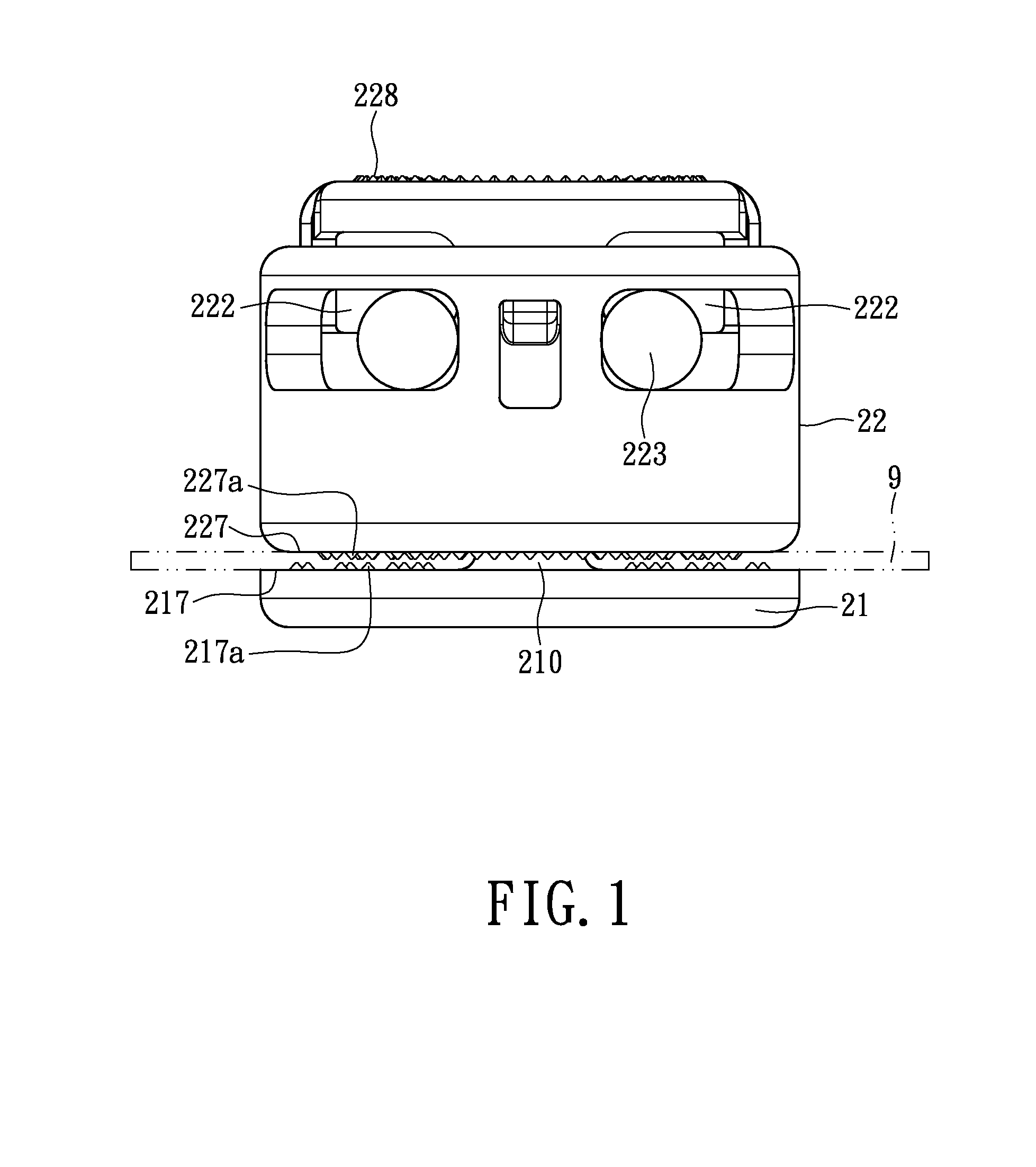 Method for fastening a cord lock device on a fabric