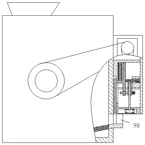 Material crushing equipment used for agriculture and provided with LED illuminating lamp