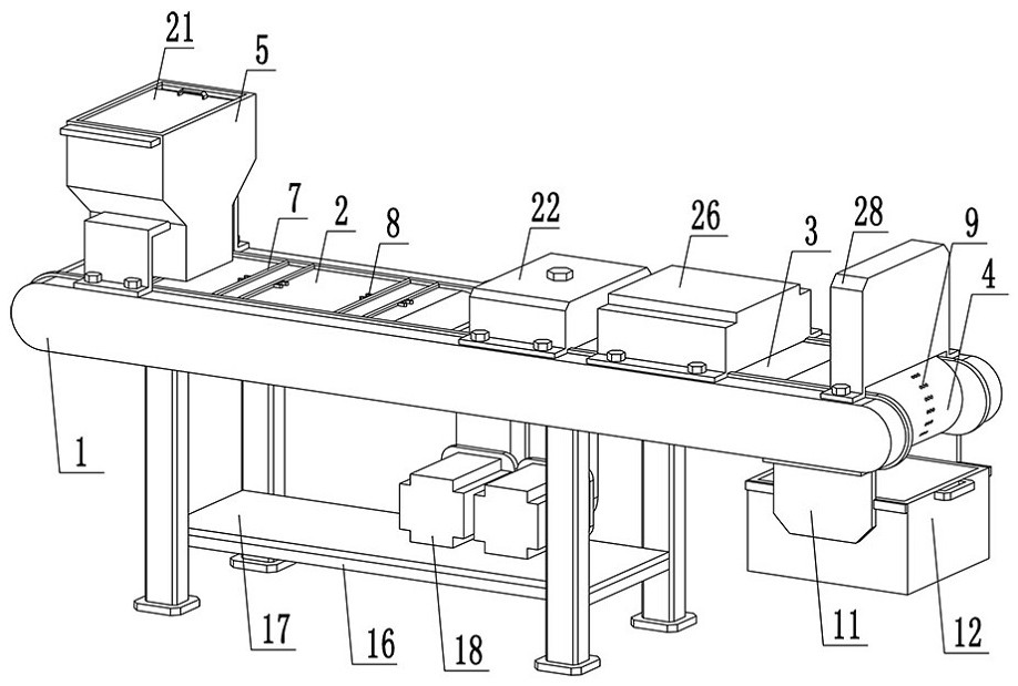 A straw slice cleaning device for straw painting