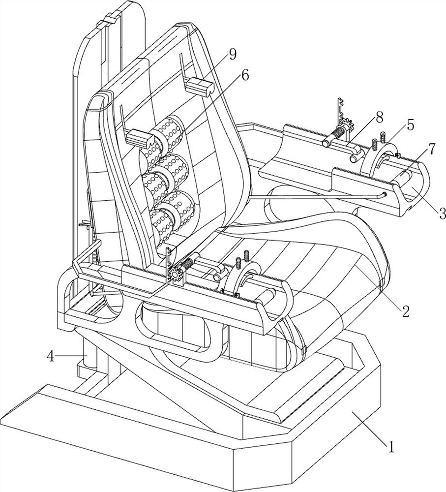 Upper limb muscle exercising device for neurology department