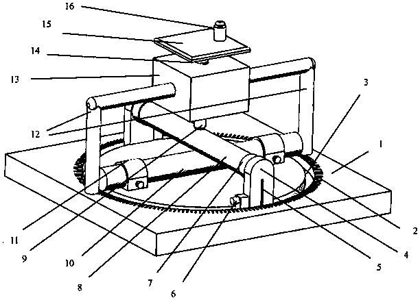 Contact type two-cylinder axis crossing angle automatic measuring device