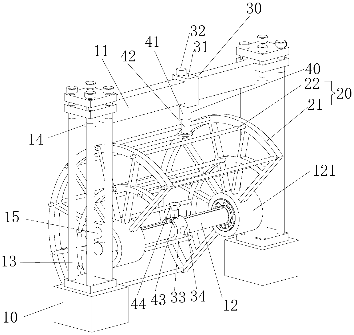 Multiple-cavity special-shaped double-layer thin-wall section pipe fitting correcting robot