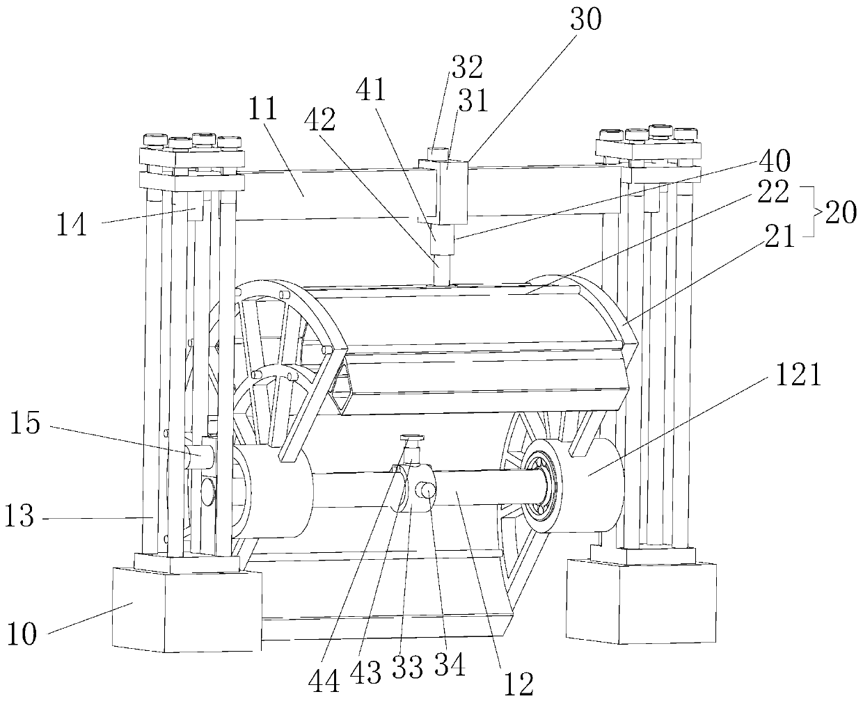 Multiple-cavity special-shaped double-layer thin-wall section pipe fitting correcting robot