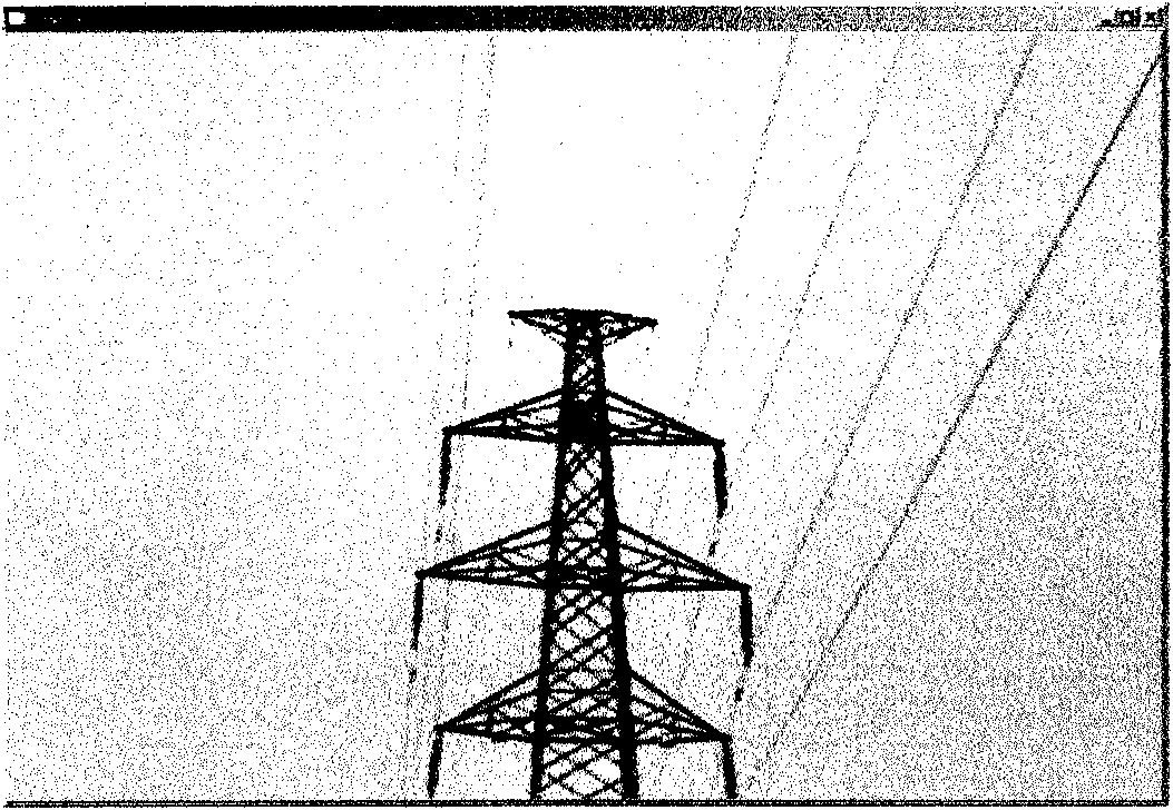 Rapid image-recognizing method of power line profile