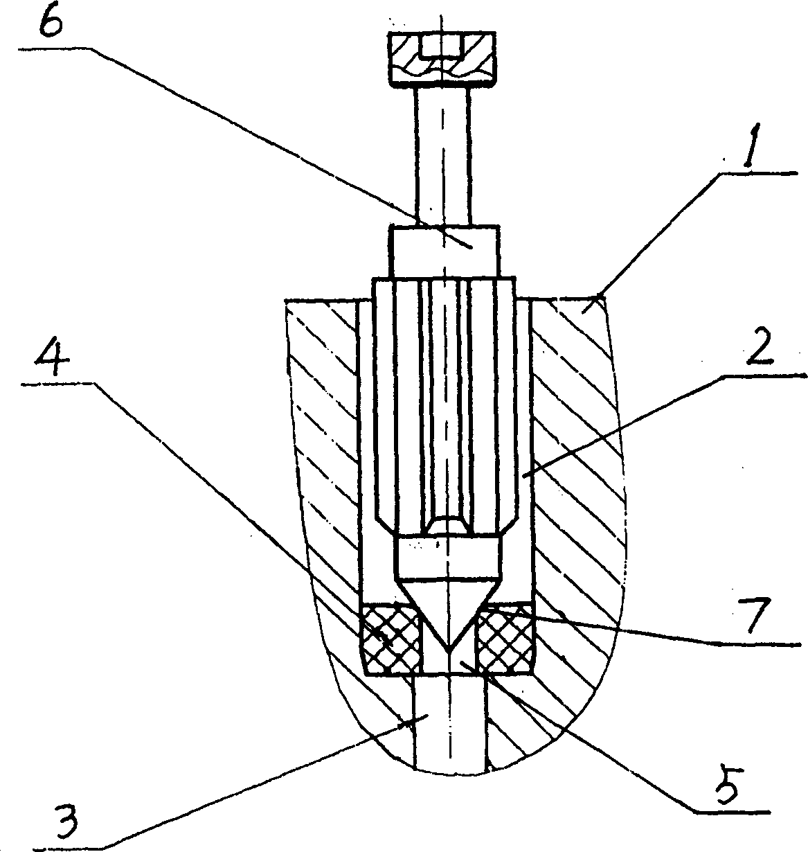 Valve structure of carburator needle valve