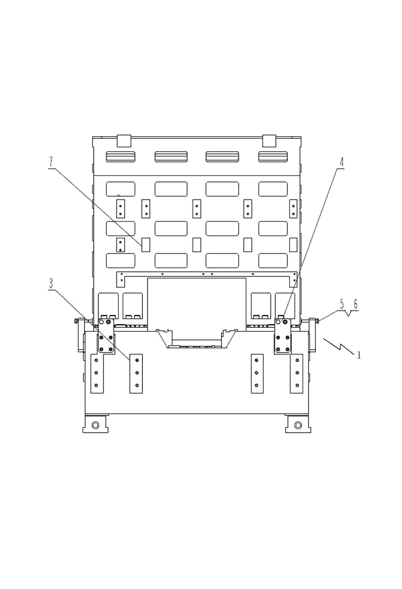 Adjusting and positioning mechanism for parts at high-speed milling center