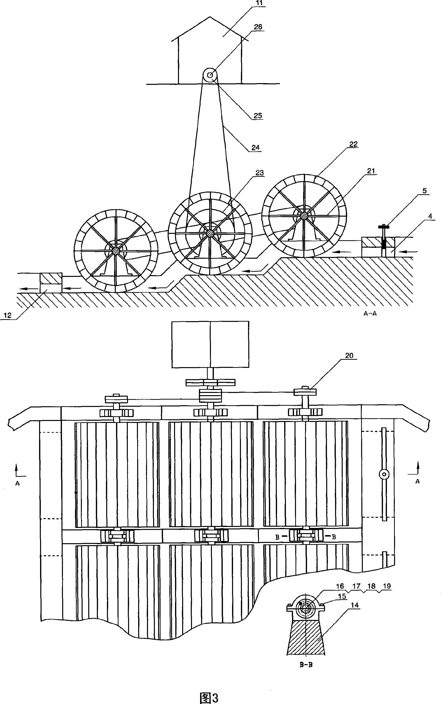 Power station of running water