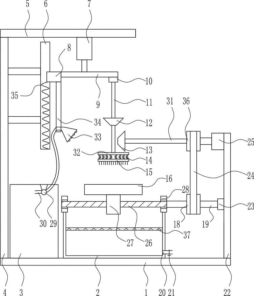 Device for cleaning and recycling waste wood for building