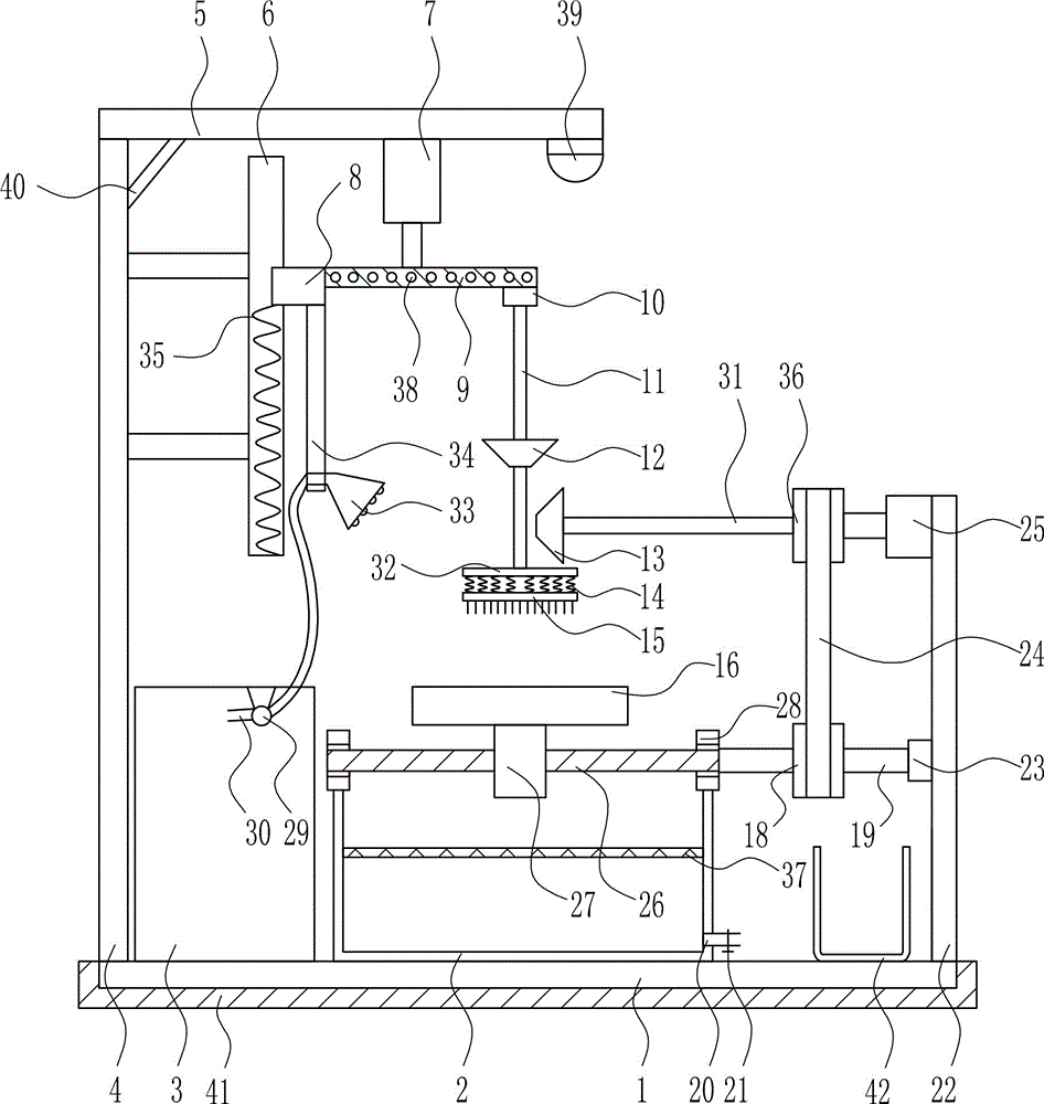 Device for cleaning and recycling waste wood for building