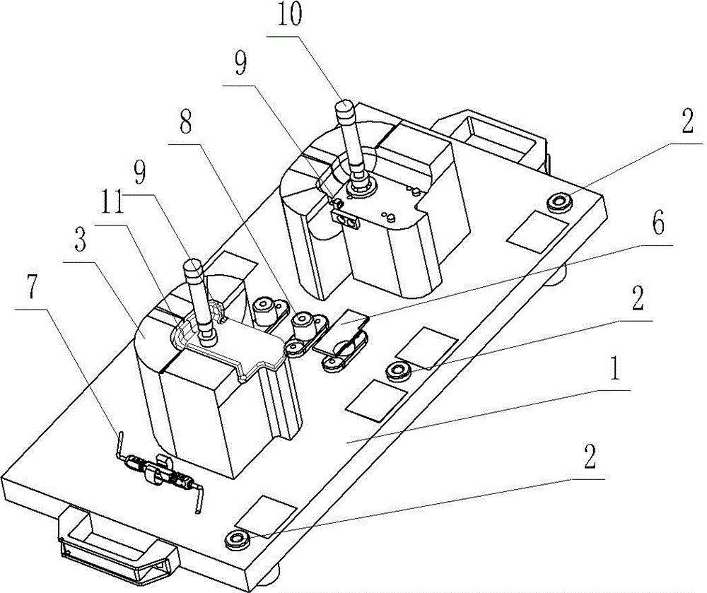 Detection tool for vehicle rear control arm bracket