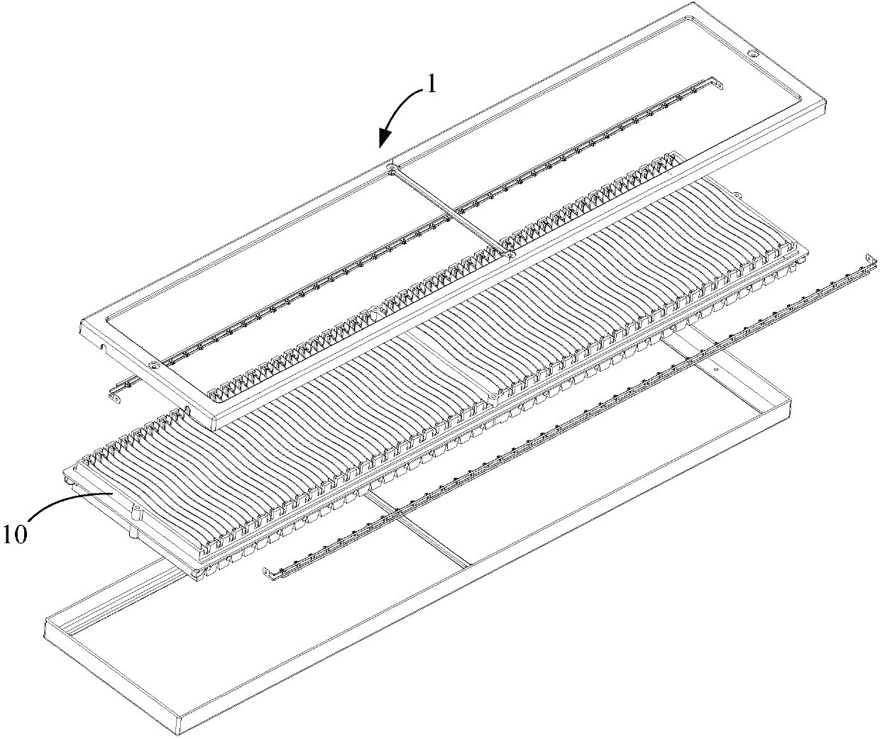 Electrostatic dust collection module and air-conditioning device