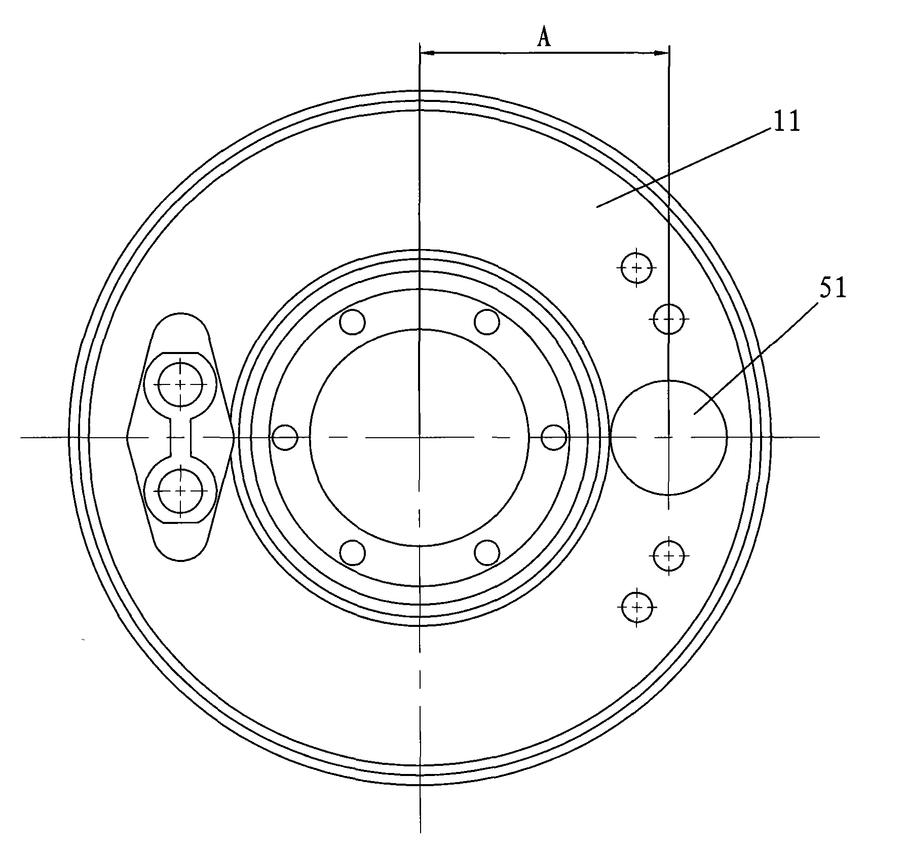 Braking mechanism of automobile steering driving front axle