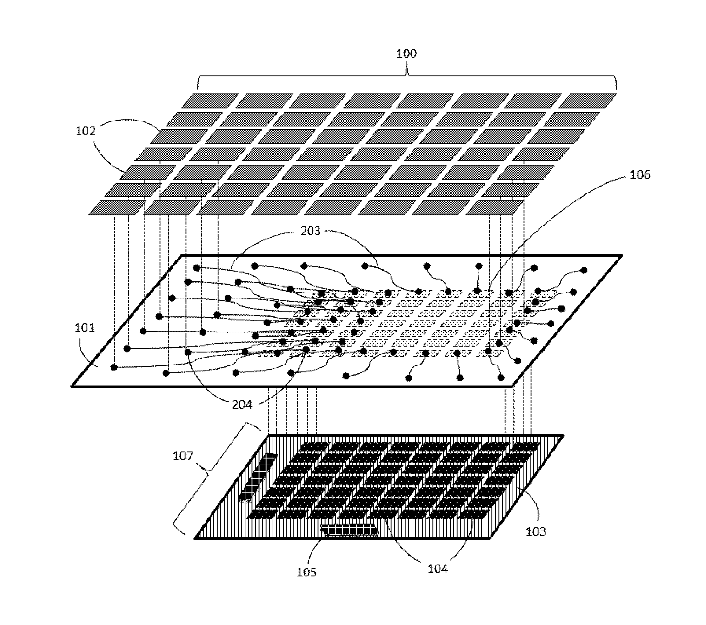 Multi-layer expanding electrode structures for backplane assemblies