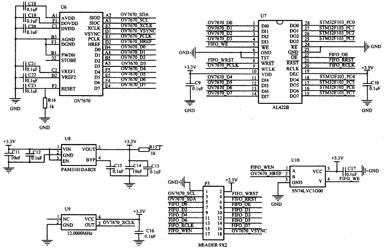 Color temperature control method and system for LED desk lamp