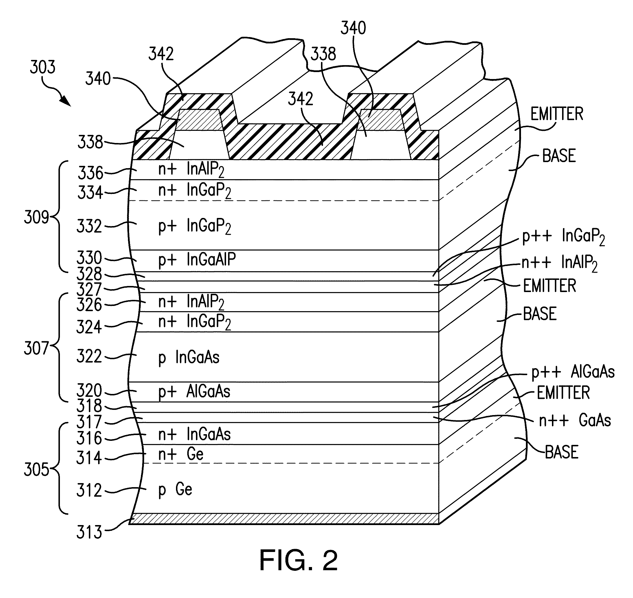 Solar cell with gradation in doping in the window layer