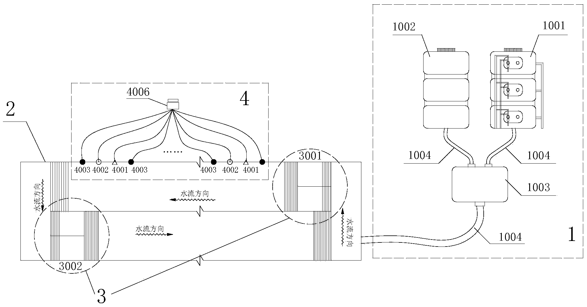 Multifunctional water bloom growth and extinction experiment research system under influence of hydraulic engineering and operation method thereof