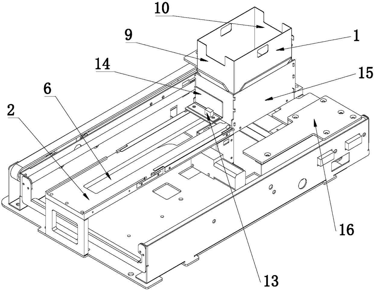 Automatic pushing device for storage cards