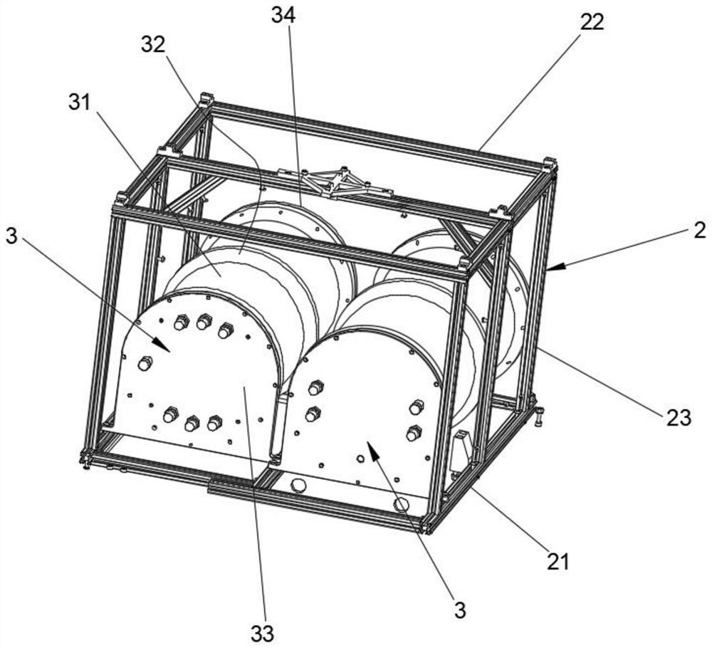 Inner cabin structure and underwater vehicle