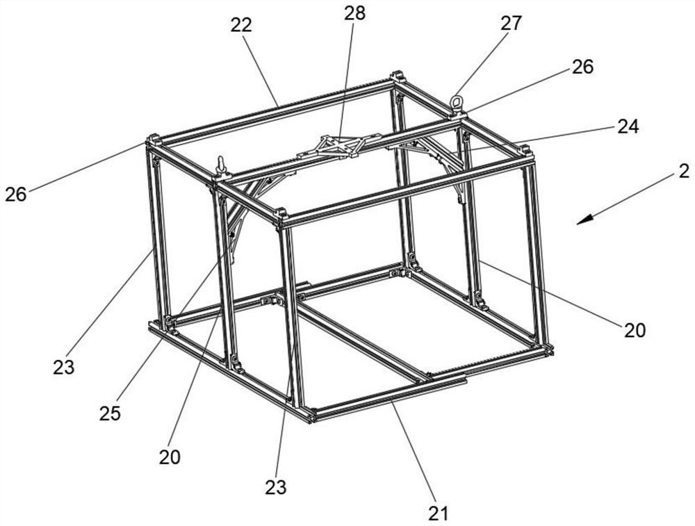 Inner cabin structure and underwater vehicle