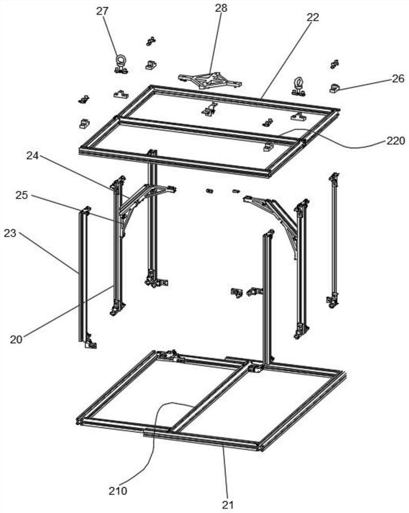 Inner cabin structure and underwater vehicle