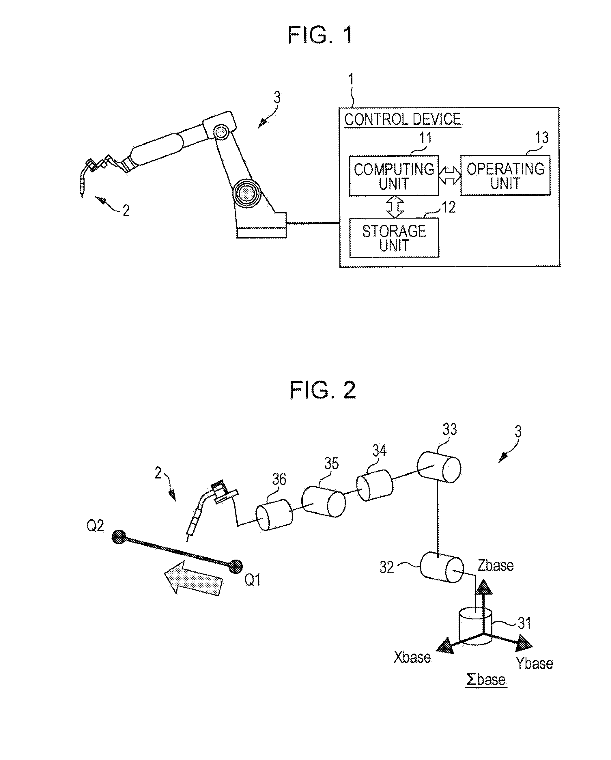 Control device, control method, and control program for articulated robot