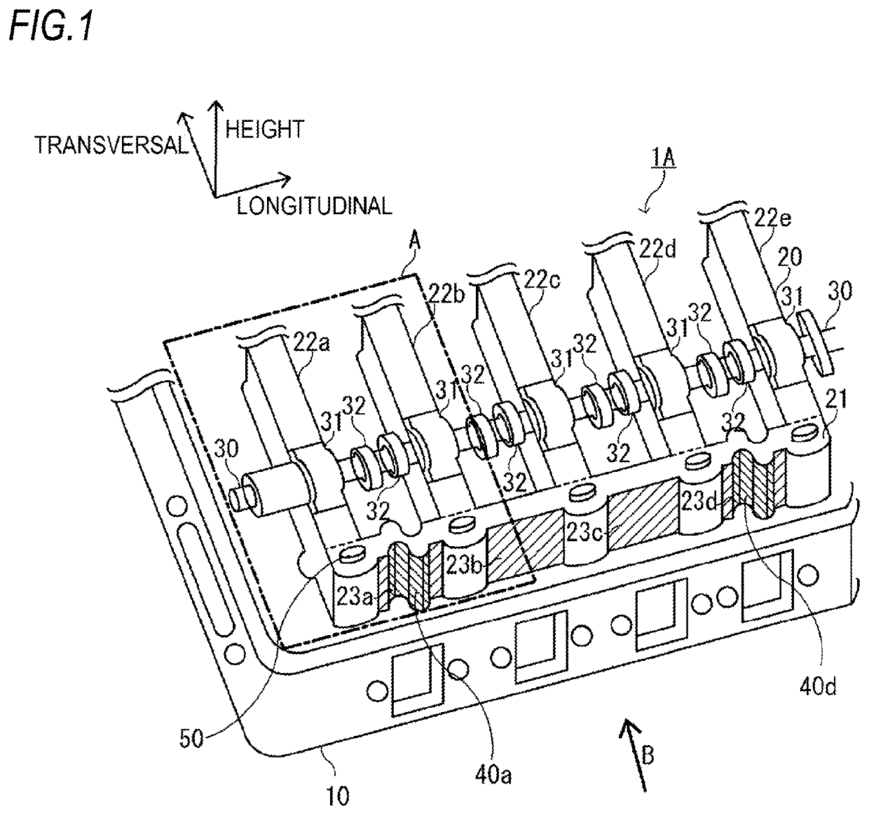 Cylinder head structure for internal combustion engine and internal combustion engine