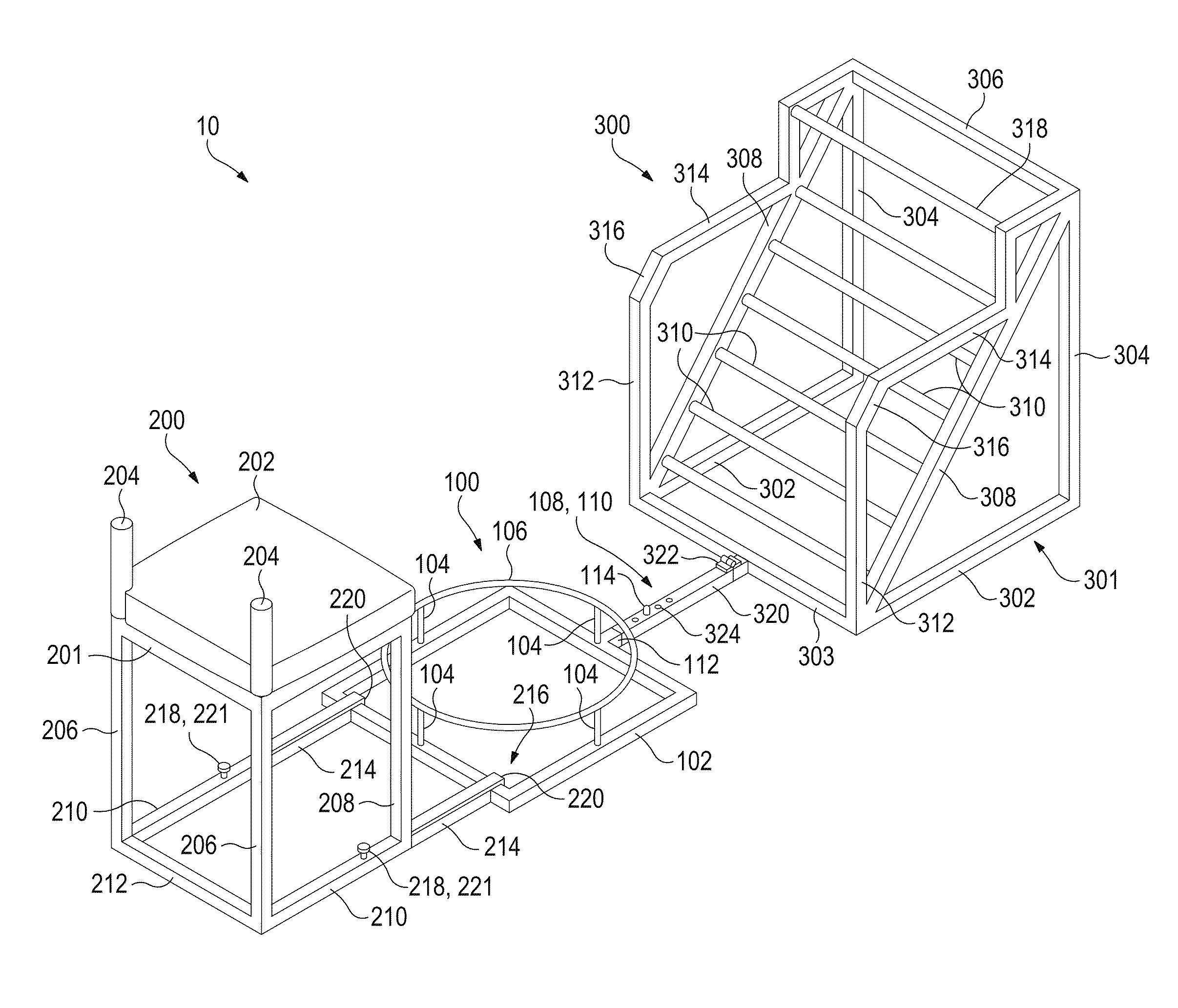 Whole body exercise apparatus for use with elastic spherical ball