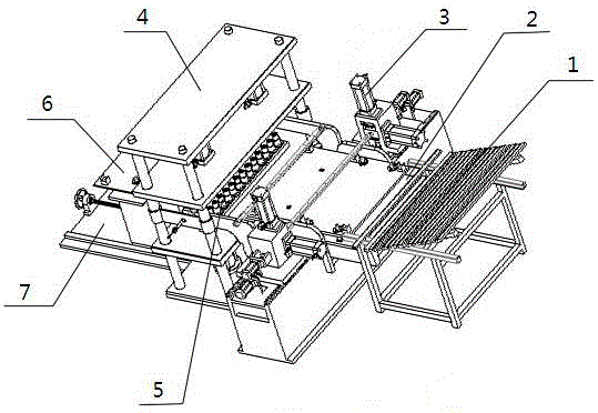 Chain feeding square tube punching machine