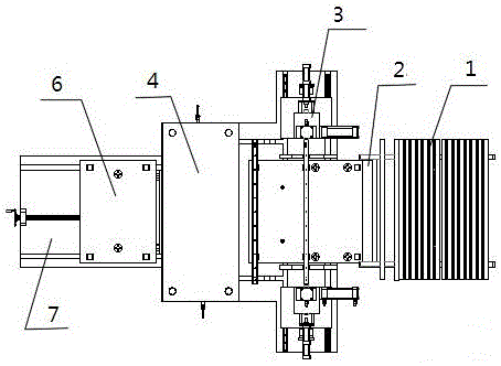 Chain feeding square tube punching machine