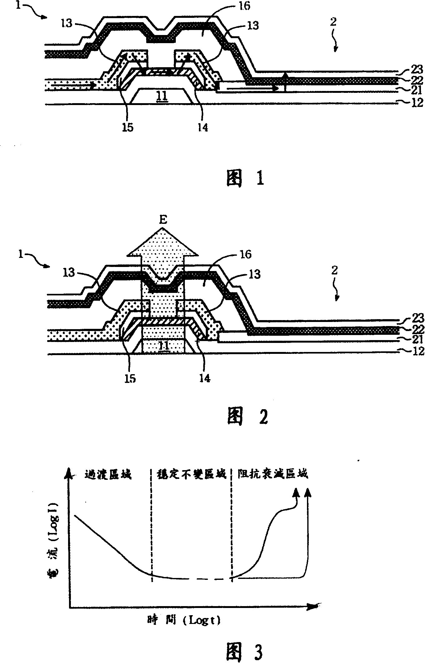 Active driving organic electroluminescent display structure